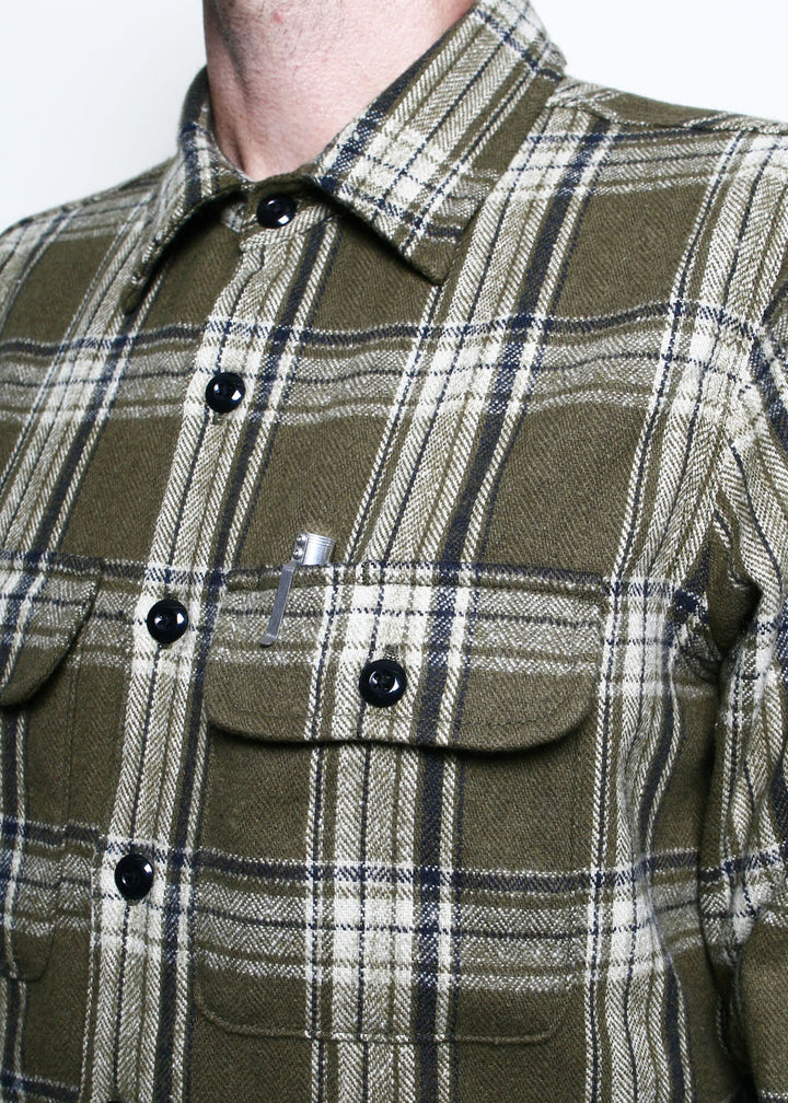 Rogue Territory Field Shirt - Olive Plaid Flannel