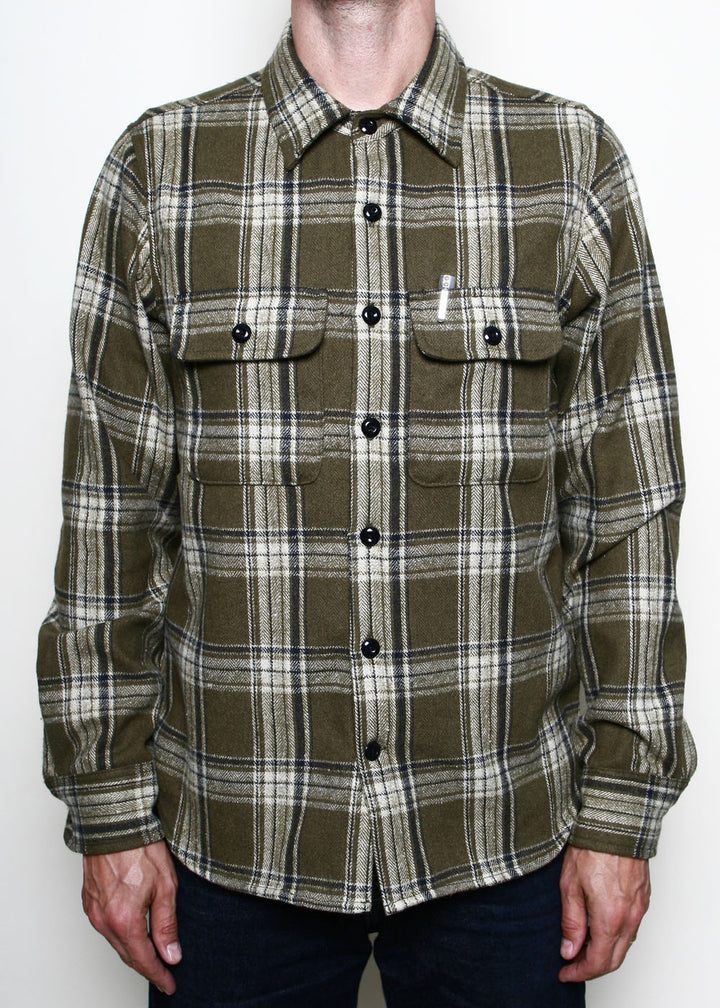 Rogue Territory Field Shirt - Olive Plaid Flannel