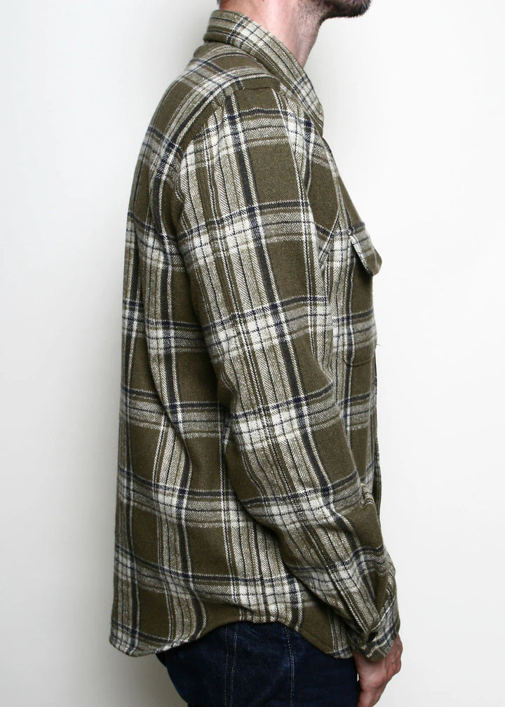 Rogue Territory Field Shirt - Olive Plaid Flannel