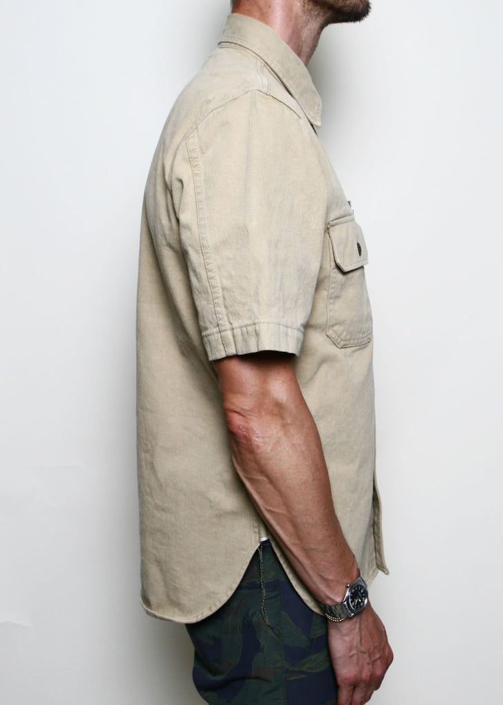 Rogue Territory Field Shirt - Rinsed Khaki Selvedge