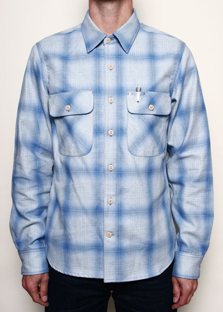 Rogue Territory Field Shirt - Sky Blue Shadow Plaid