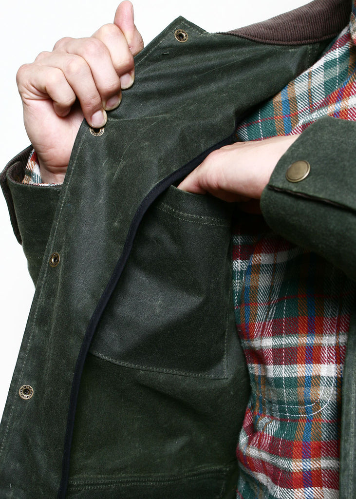 Rogue Territory Hunter Supply Jacket Waxed - Olive