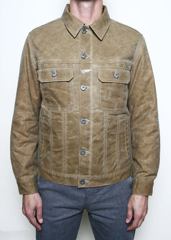 Rogue Territory Lined Cruiser Waxed Jacket - Tan