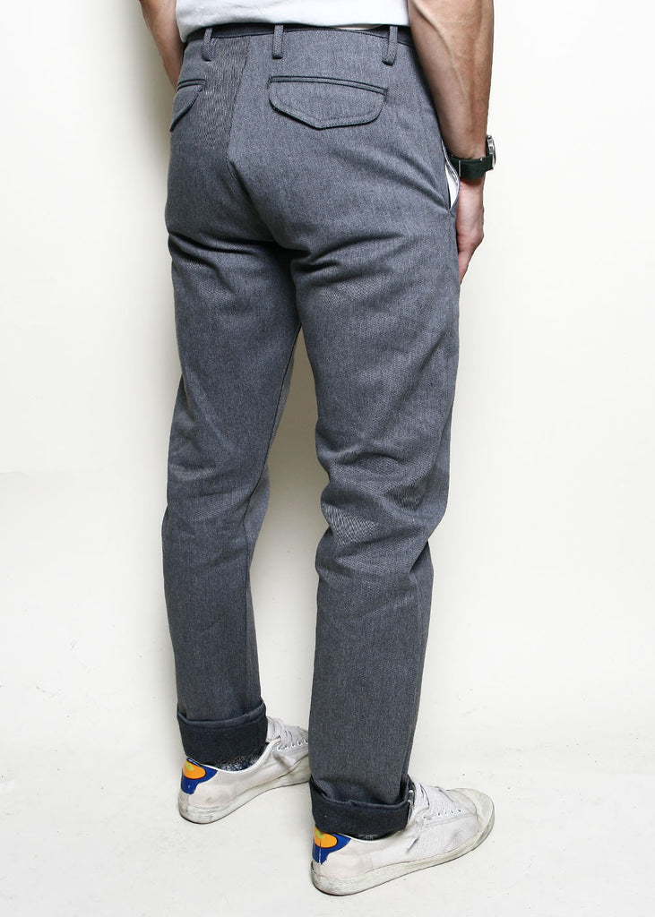 Rogue Territory High Officer Selvedge Trouser - Grey