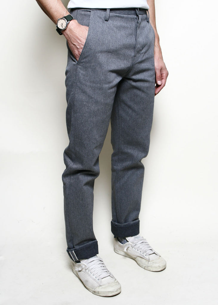 Rogue Territory High Officer Selvedge Trouser - Grey