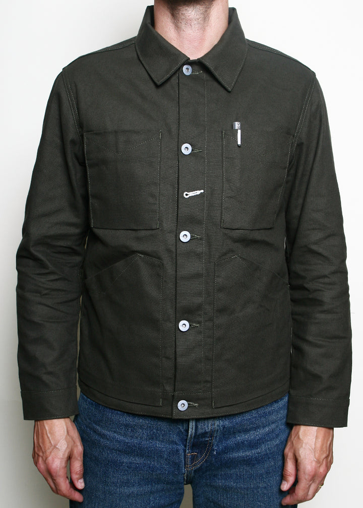 Rogue Territory Open Range Jacket - Dry Wax Canvas Pine