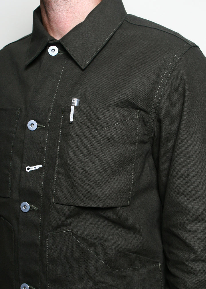 Rogue Territory Open Range Jacket - Dry Wax Canvas Pine