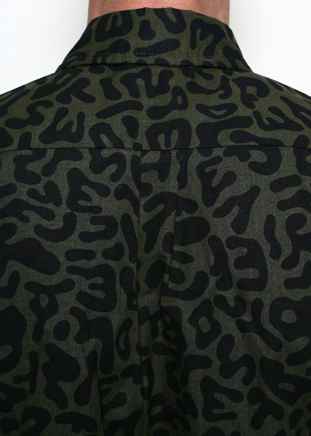 Rogue Territory Short Sleeve Oxford Shirt - Alphabet Camo Olive