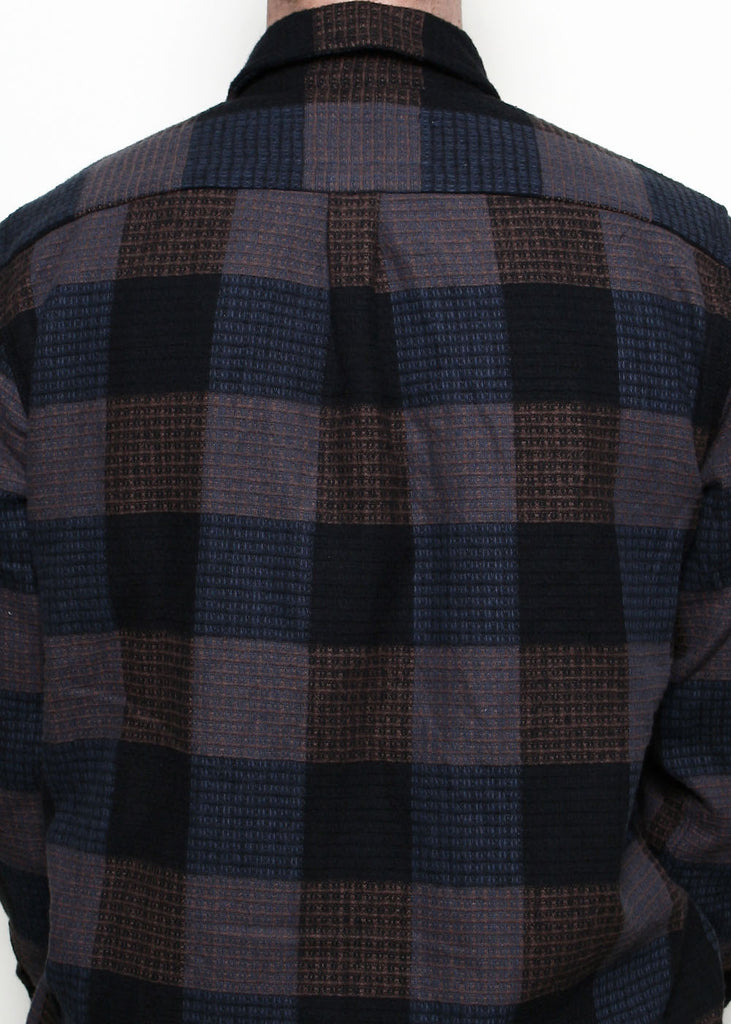 Rogue Territory Oxford Shirt - Blue Waffle Plaid