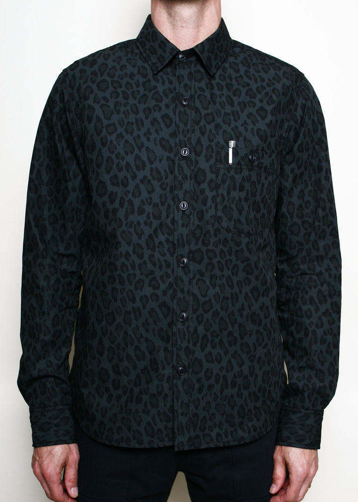 Rogue Territory Oxford Shirt - Dark Cheetah Camo
