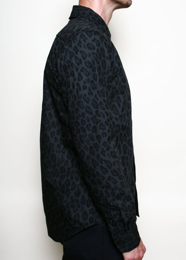 Rogue Territory Oxford Shirt - Dark Cheetah Camo