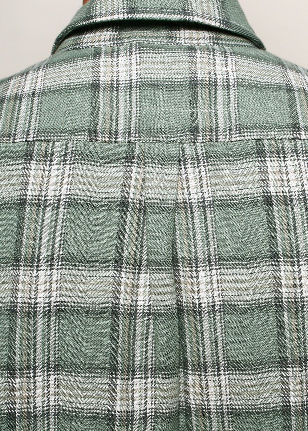 Rogue Territory Oxford Shirt - Sage HB Plaid