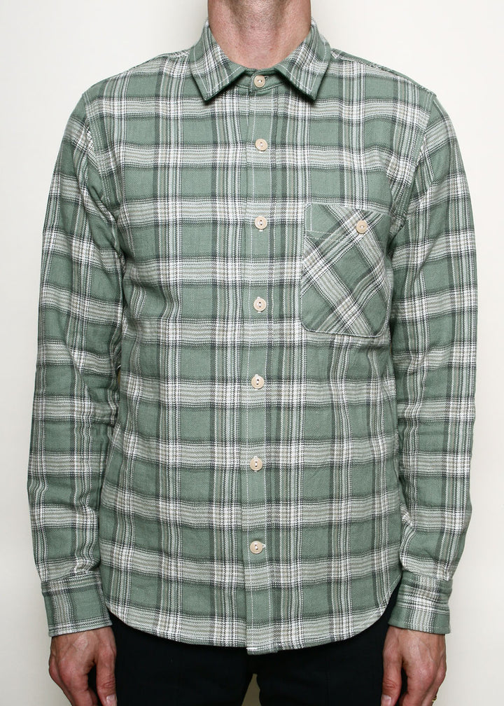 Rogue Territory Oxford Shirt - Sage HB Plaid