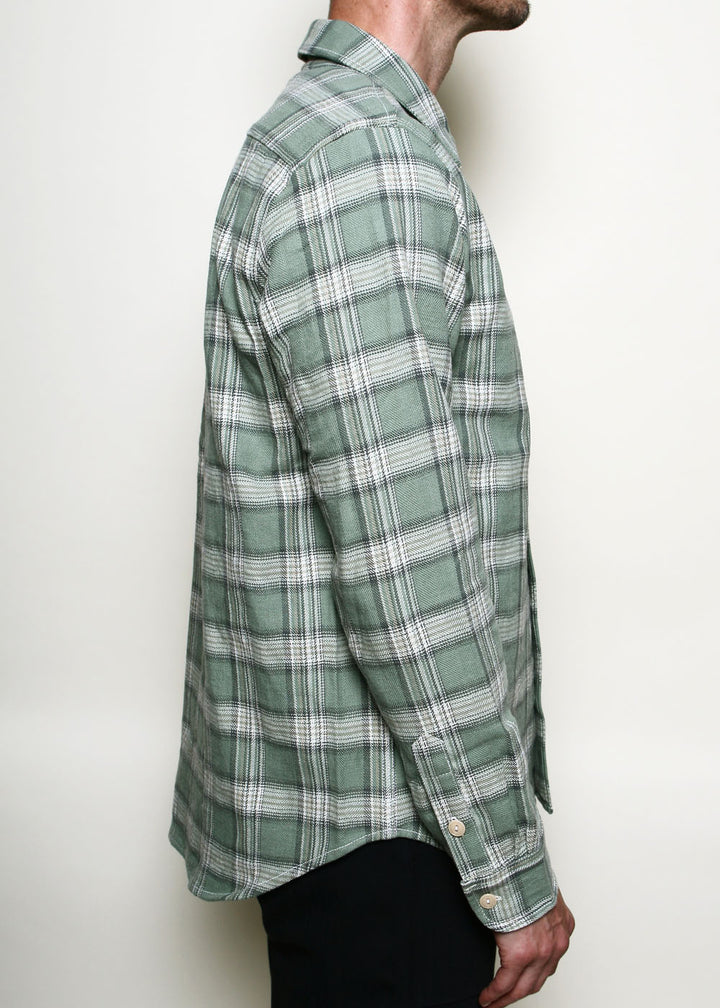 Rogue Territory Oxford Shirt - Sage HB Plaid