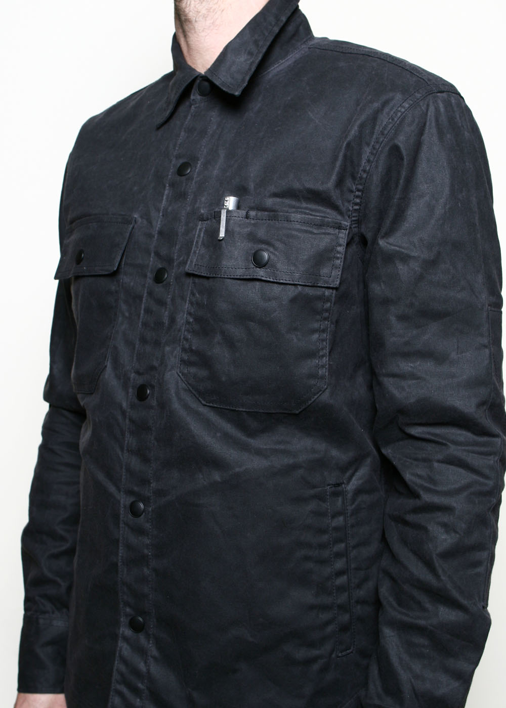 Rogue Territory Waxed Canvas Patrol Shirt - Grey
