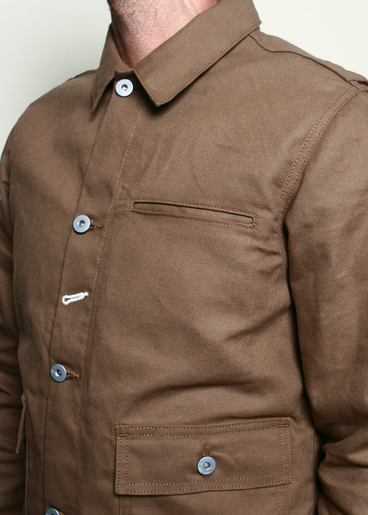 Rogue Territory Ranger Jacket - Dry Wax Canvas Brown