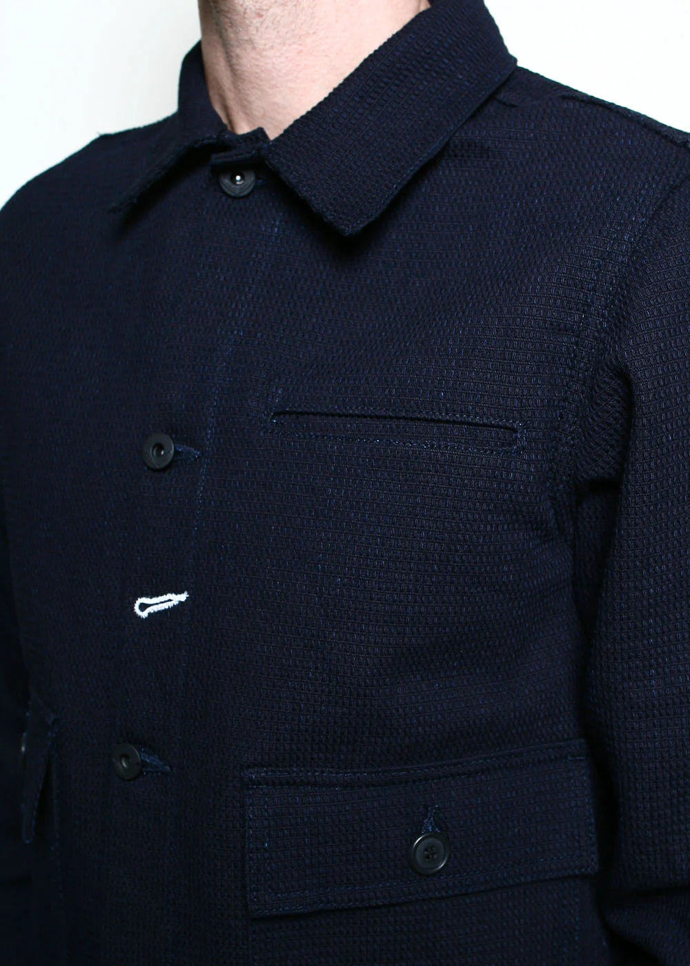 Rogue Territory - Ranger Jacket in Indigo Sashiko Waffle