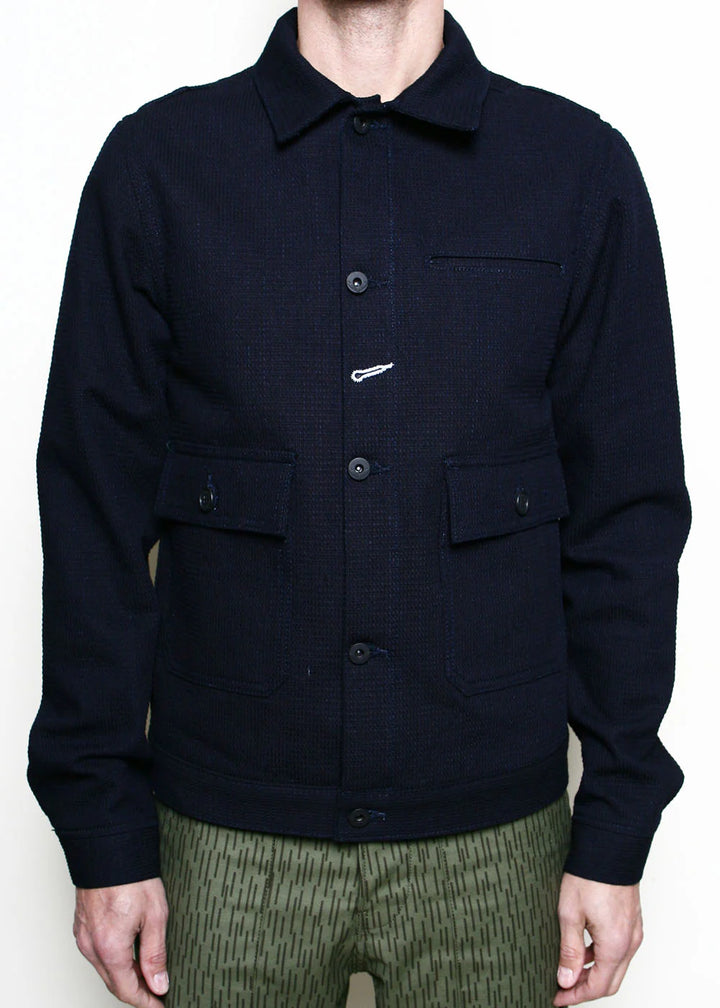 Rogue Territory - Ranger Jacket in Indigo Sashiko Waffle