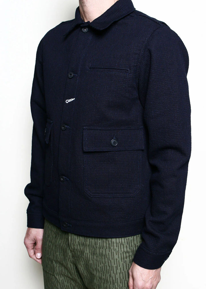 Rogue Territory - Ranger Jacket in Indigo Sashiko Waffle