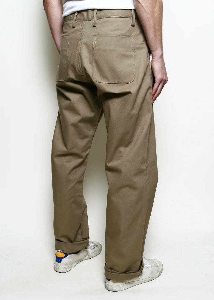 Rogue Territory Relaxed Trouser - Khaki Selvedge Canvas