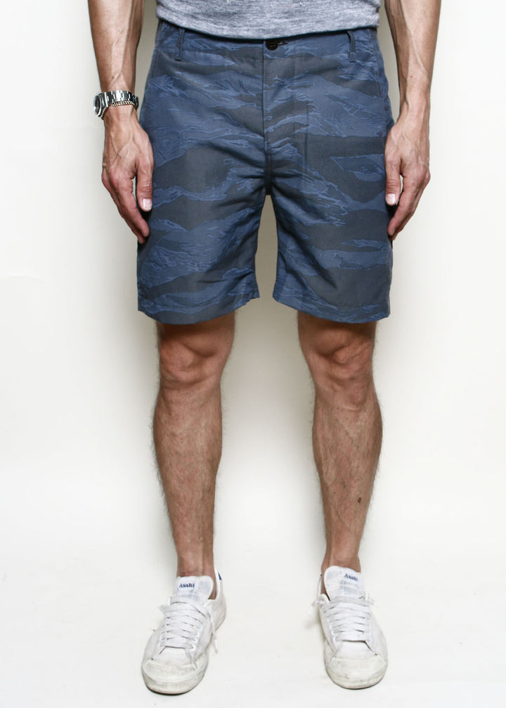 Rogue Territory Fatigue Shorts - Tiger Camo Blue
