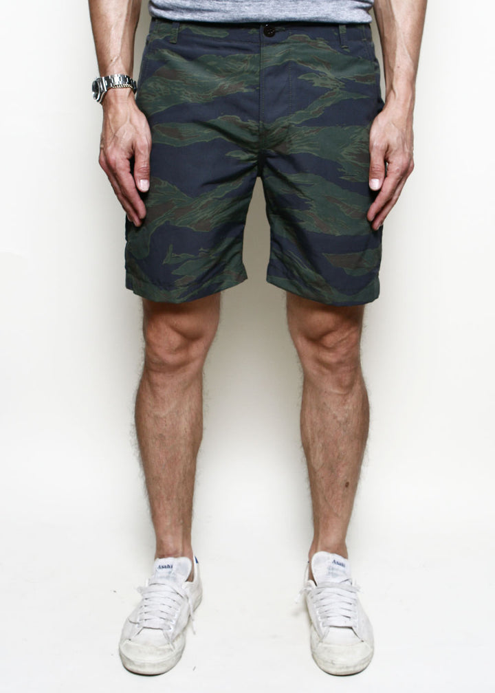 Rogue Territory Fatigue Shorts - Tiger Camo Green