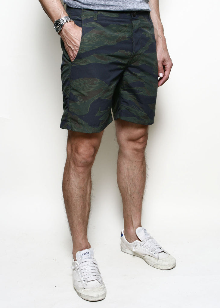 Rogue Territory Fatigue Shorts - Tiger Camo Green