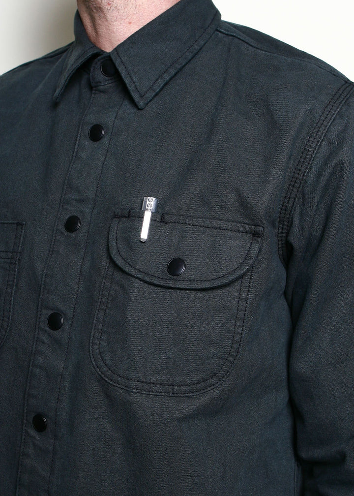 Rogue Territory Dyed Canvas Work Shirt - Ash
