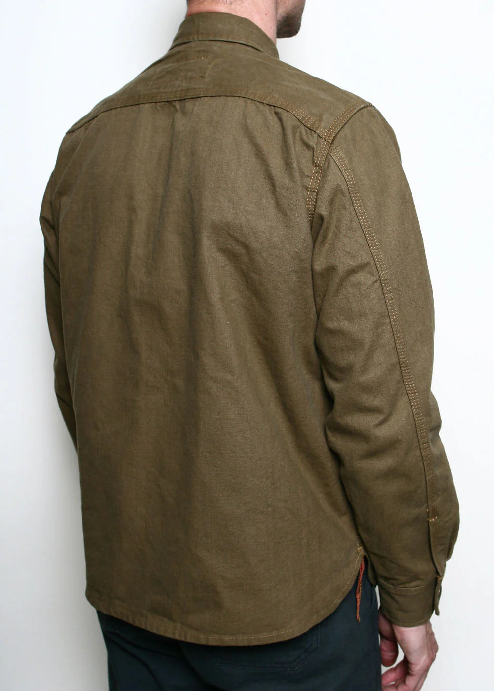 Rogue Territory Dyed Canvas Work Shirt - Golden Brown