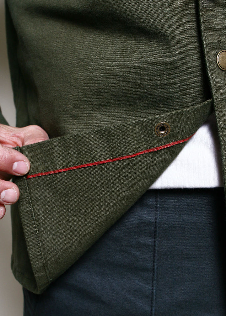 Rogue Territory Dyed Canvas Work Shirt - Olive
