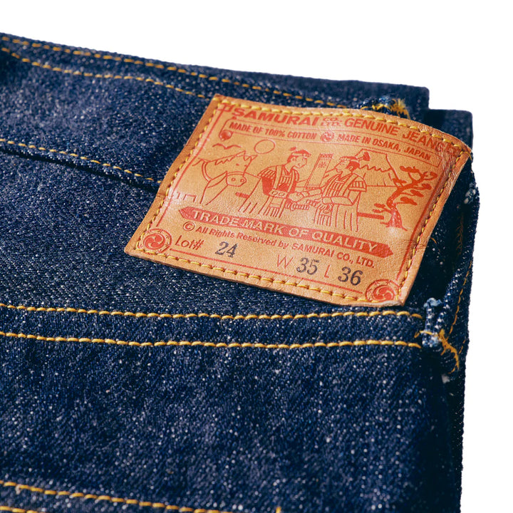 Samurai 17oz (ZERO) World War Model Wide Straight Indigo Denim [S3000VXII]