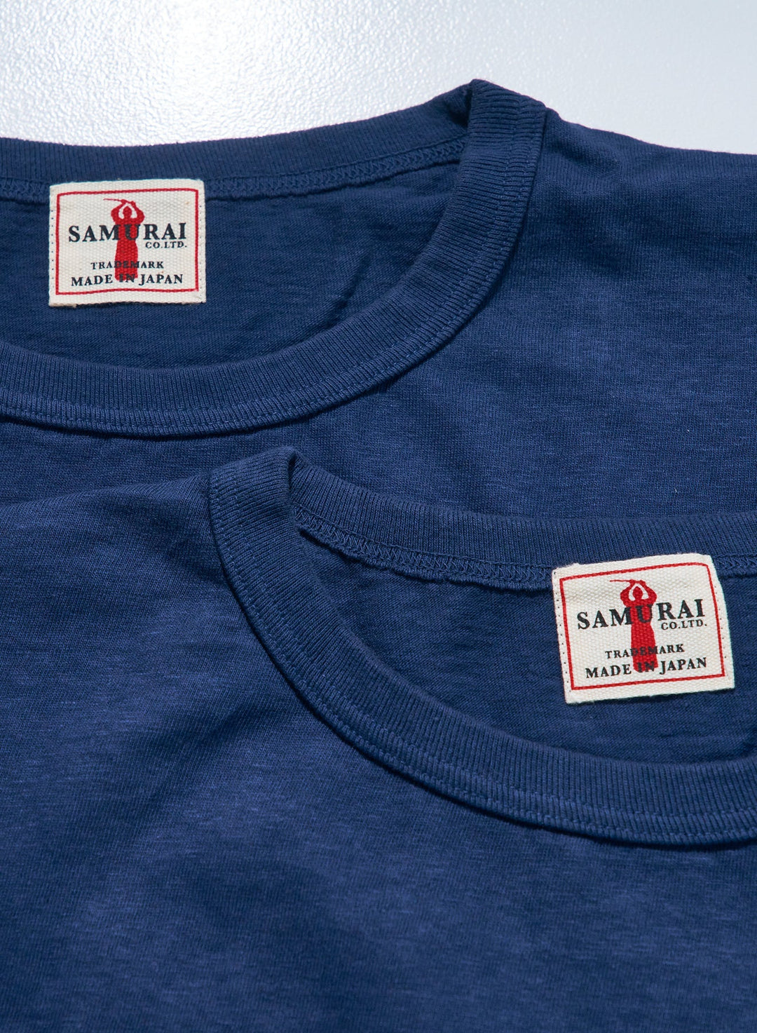 Samurai Crew Neck 2-Pack T-Shirt Plain - Navy [SJ2PST]