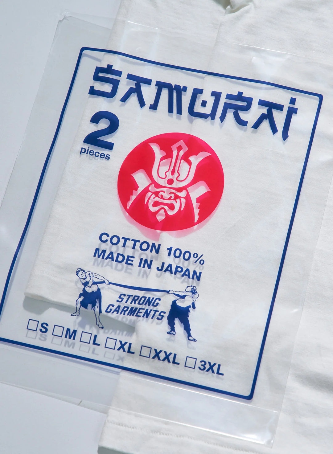 Samurai Crew Neck 2-Pack T-Shirt Plain - White [SJ2PST]