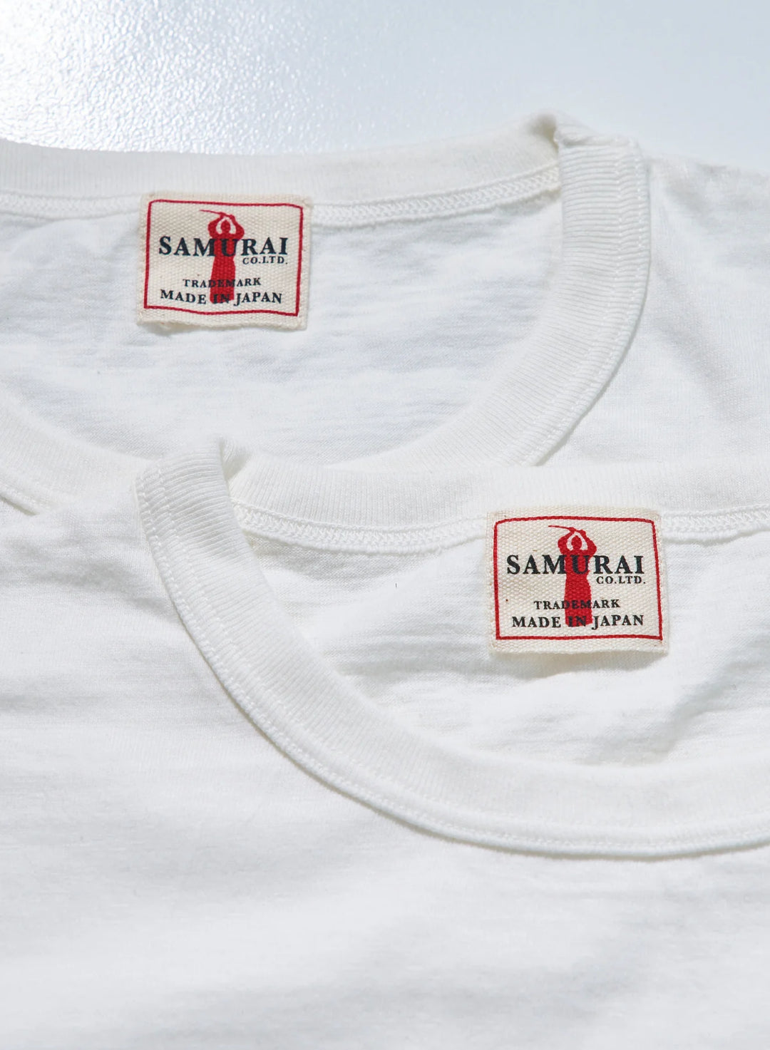 Samurai Crew Neck 2-Pack T-Shirt Plain - White [SJ2PST]