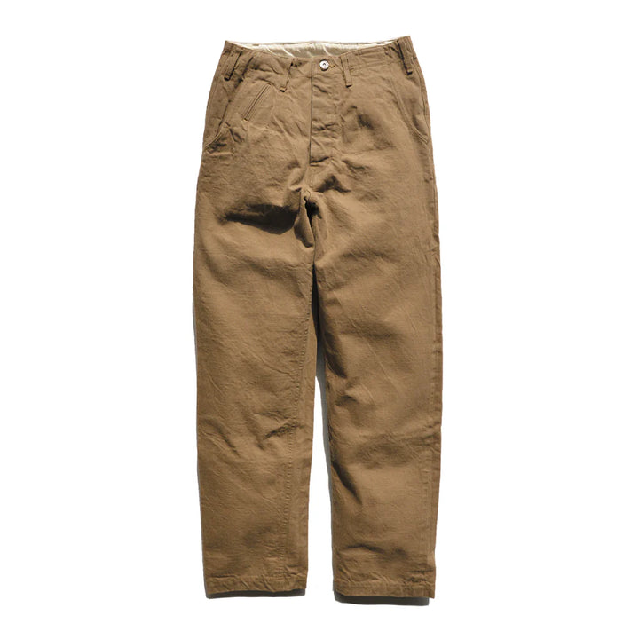 Samurai Heavy Chino Wide Trousers - Khaki [SJ48CP]