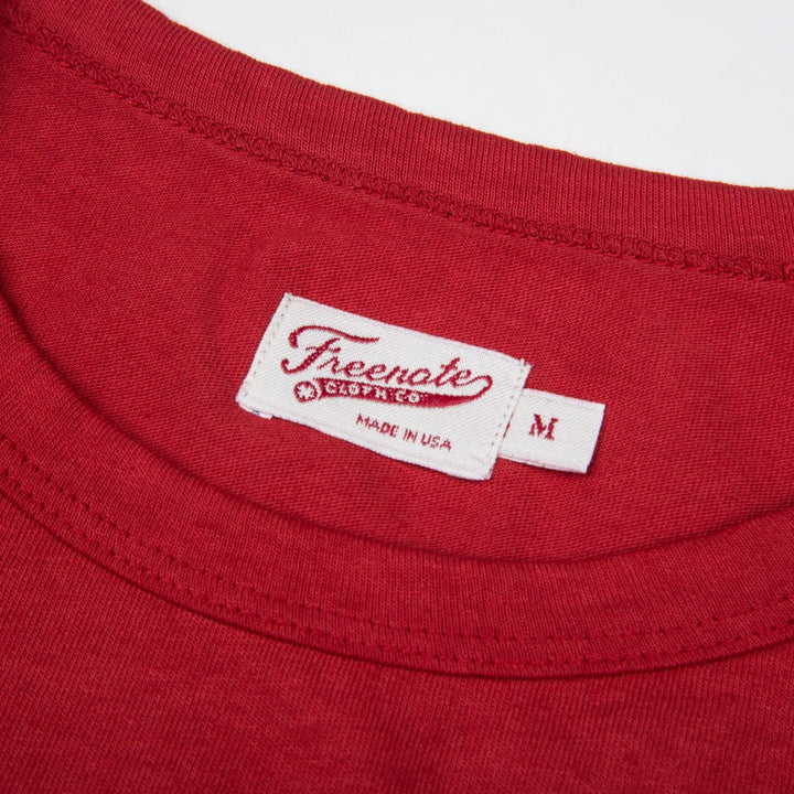 Freenote Cloth 9 Ounce Pocket T-Shirt - Red
