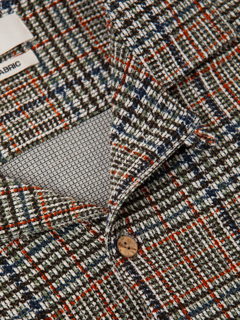 Kestin - Crammond Shirt in Olive Multi Check