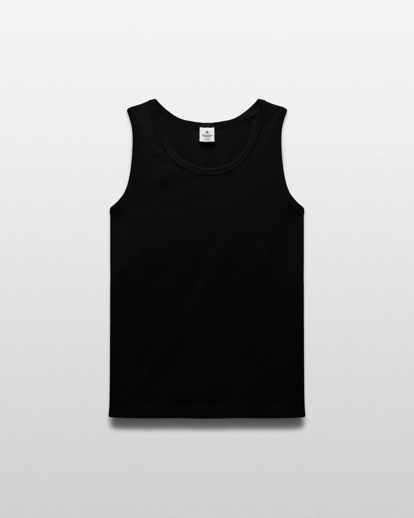 Reigning Champ Lightweight Jersey Standard Tank Top - Black
