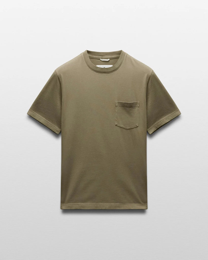 Reigning Champ Midweight Jersey Standard Pocket T-Shirt - Cypress