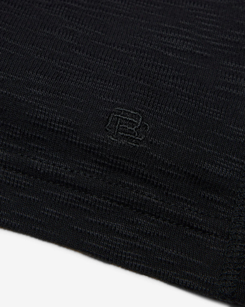 Reigning Champ 1X1 Slub Slim Long Sleeve - Black