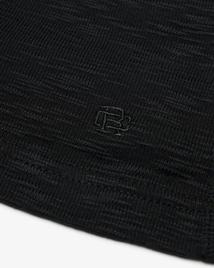 Reigning Champ 1X1 Slub Slim Henley - Black