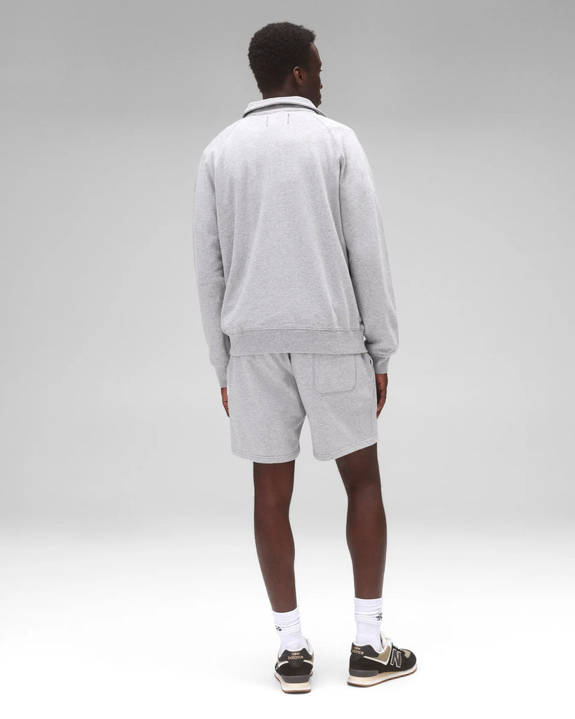 Reigning Champ Lightweight Terry Standard Sweatshort 6" - Heather Grey