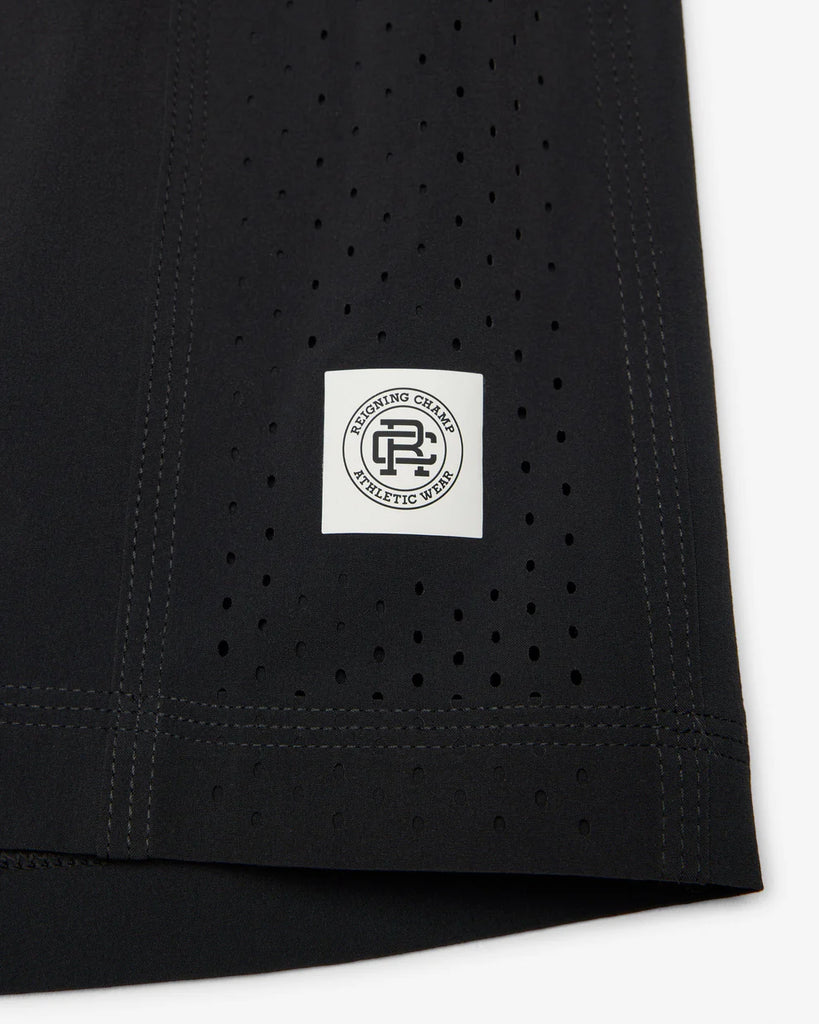Reigning Champ 4-Way Stretch Nylon Standard Training Short 7” - Black