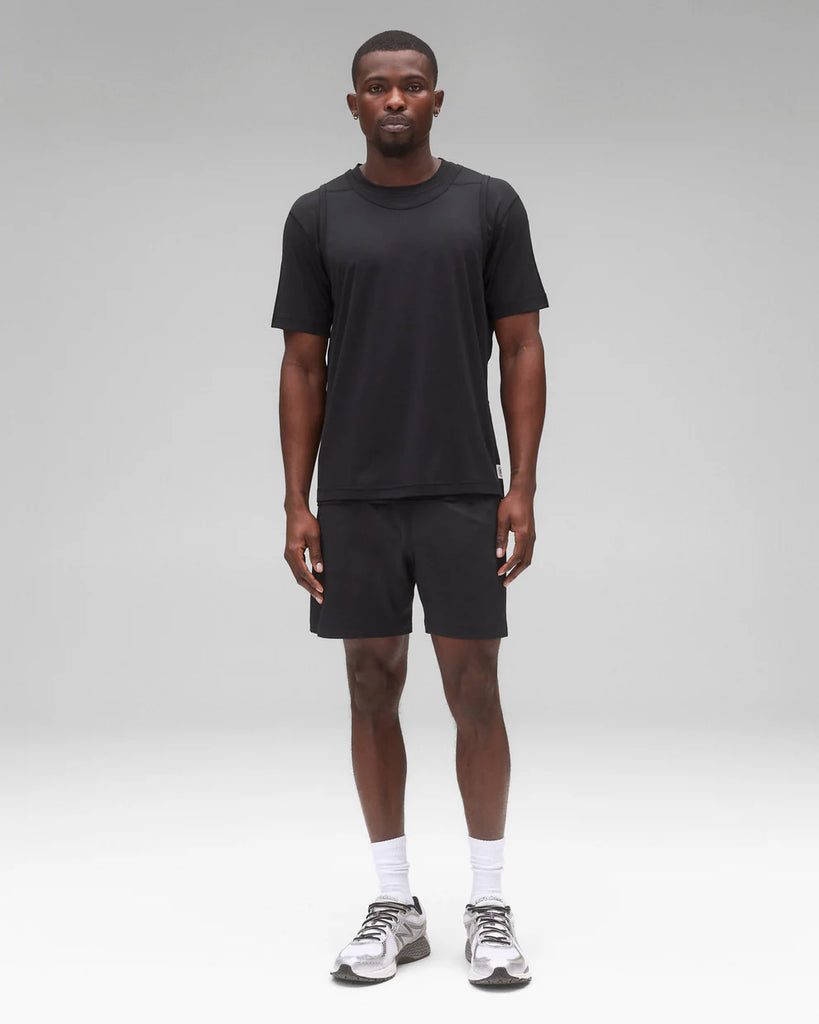 Reigning Champ 4-Way Stretch Nylon Standard Training Short 7” - Black
