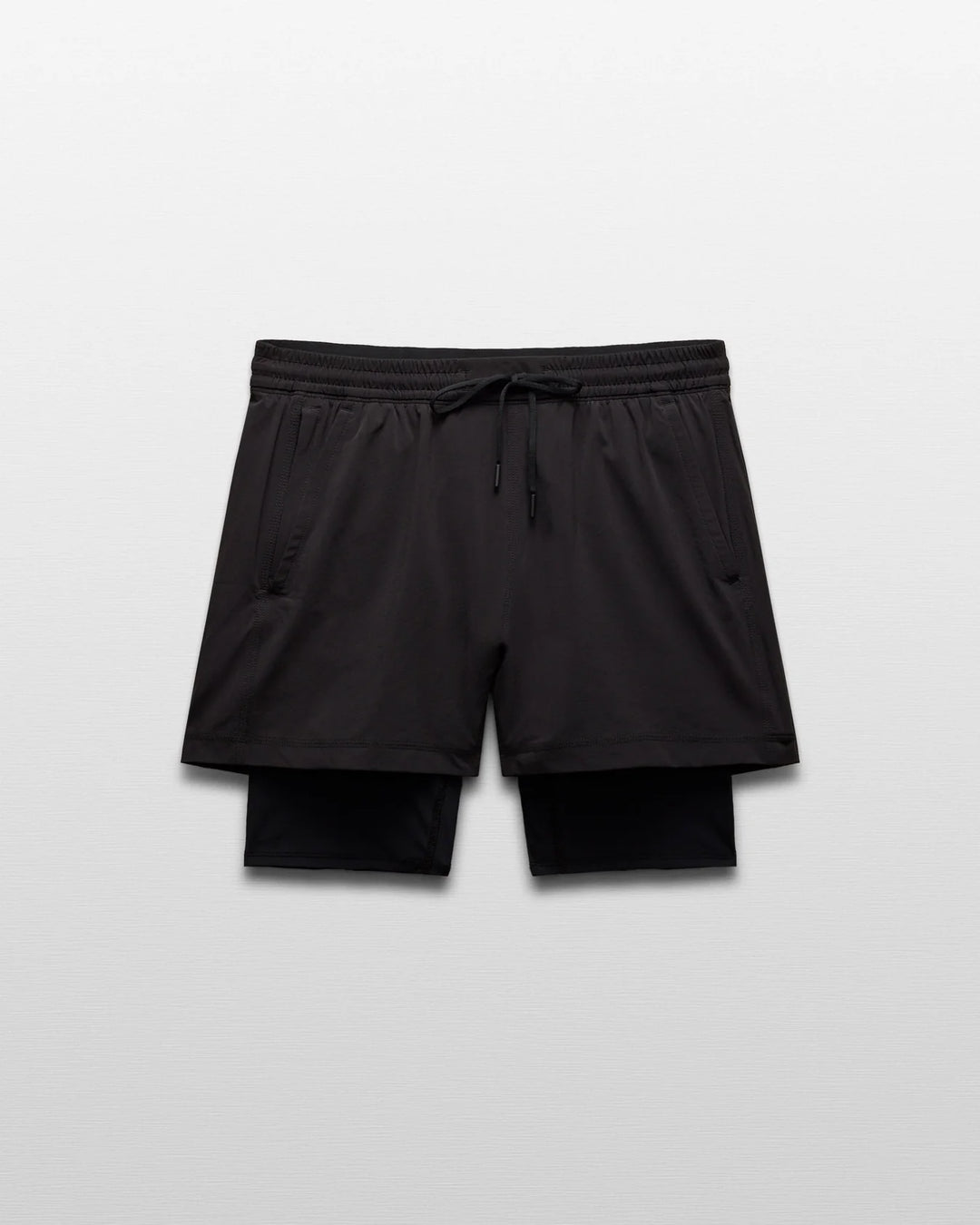 Reigning Champ 4-Way Stretch Nylon Combo Standard Training Short 5” - Black