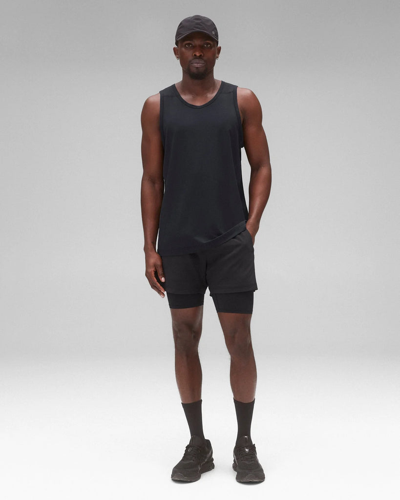 Reigning Champ 4-Way Stretch Nylon Combo Standard Training Short 5” - Black