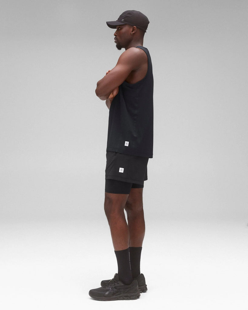 Reigning Champ 4-Way Stretch Nylon Combo Standard Training Short 5” - Black