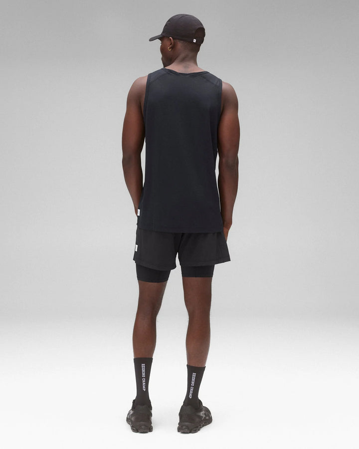 Reigning Champ 4-Way Stretch Nylon Combo Standard Training Short 5” - Black