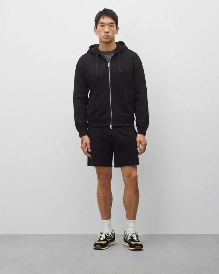 Reigning Champ Midweight Terry Standard Zip Hoodie - Black
