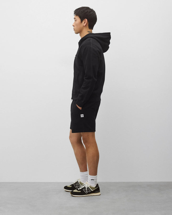 Reigning Champ Midweight Terry Standard Zip Hoodie - Black